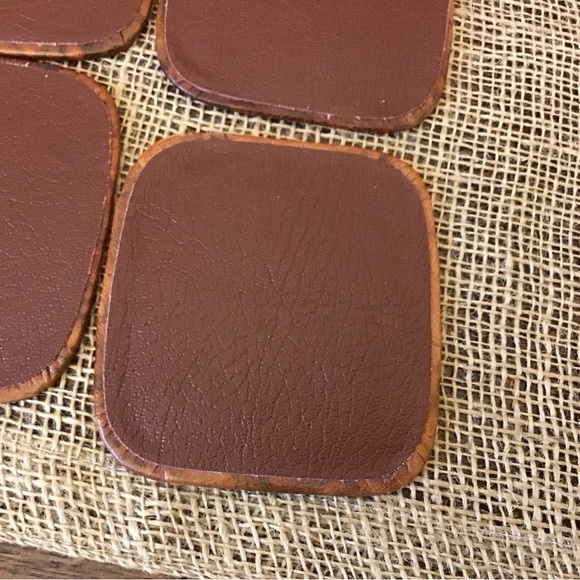 Vintage Ramses the Great set of six coasters with holder. Made in Egypt. - Picture 6 of 10